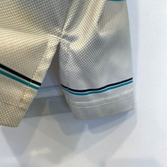 Ben Hogan Performance Men's 3-Button Striped Golf Polo Shirt Size XXL Gray White - Picture 8 of 15